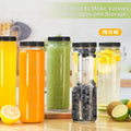 20 Oz Reusable Glass Bottle With Airtight Lid