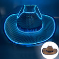 Led Glow Cowgirl Boy Hat With Black Band