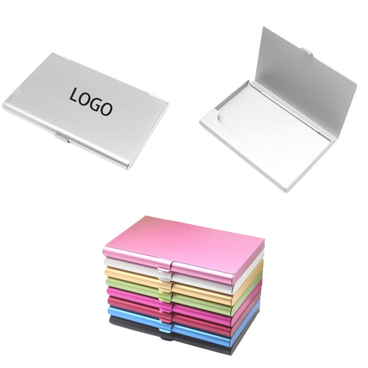 Portable Aluminum Metal Business Card Holder Card Case