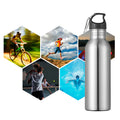Single Walled Stainless Steel Sports Water Bottle