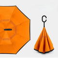 Inverted Reverse Upside Down Umbrella With C-Shape Handle