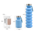 550ml Portable Foldable Sports Travel Silicone Water Bottle