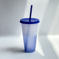 24oz Color Changing Cup with Lid and Straw