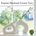 Boho Nordic Minimalism Style Ceramic Vase Set Of 2