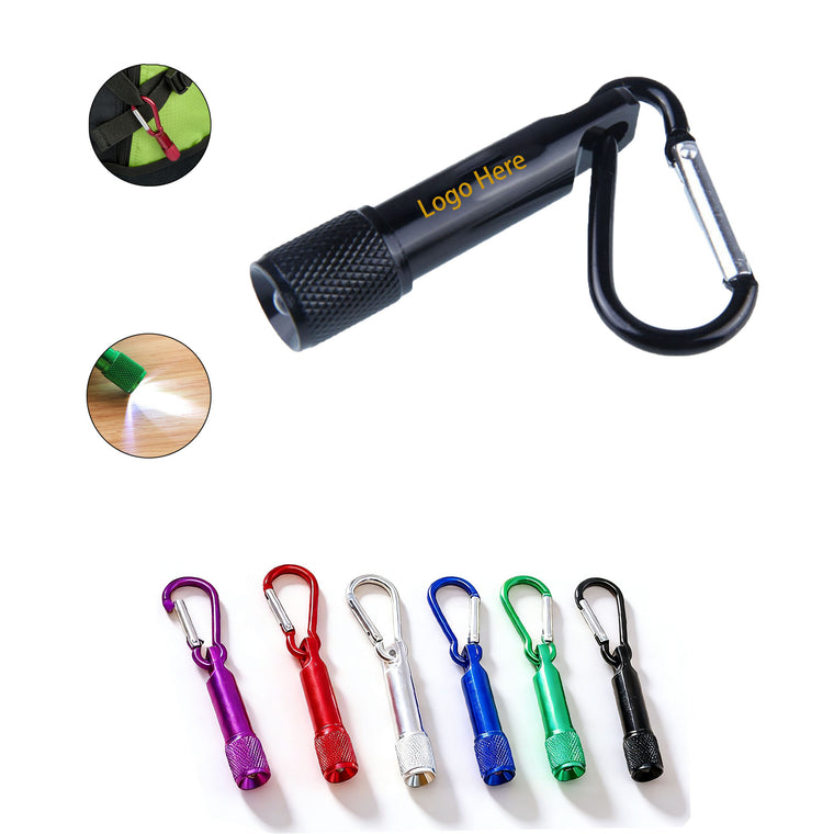 Mini Led Aluminum Alloy Flashlight With Carabiner