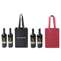 Non-Woven 2-Bottle Wine Tote Bag with Handle and Divider