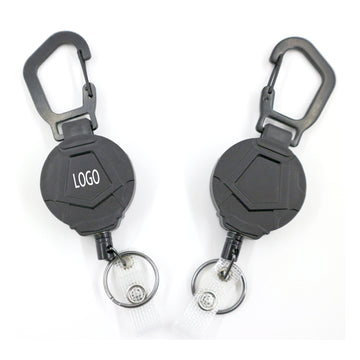 Round Heavy Duty Metal Badge Reel w/ Belt Clip