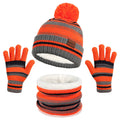 3 Sets Kids Winter Hat Gloves Scarf Set