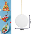Full Color 3" Ceramic Christmas Pendant