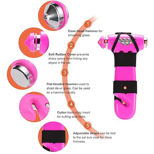 2 In 1 Multifunction Car Escape Hammer