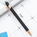 Screen Stylus Press Metal Ballpoint Pen