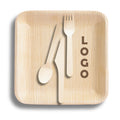 6" Palm Leaf Bamboo Plates
