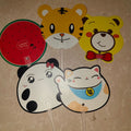 Plastic Fan with Transparent Handle (Full Color 2 Sides)