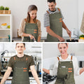 Adjustable Denim Bib Work Apron-Full Color