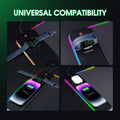 10W 3 in 1 Wireless Charging RGB Gaming Mouse Pad