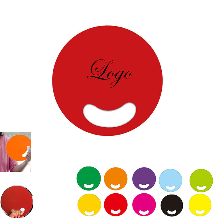 Round Plastic Hand Fan