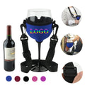 Neoprene Wine Glass Sleeve With Adjustable Neck Strap