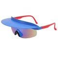 Oversized Bicycle Visor Hat Sport Sunglasses