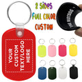 Full Color Custom Oval Shape Soft Rubber Key Holder