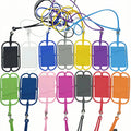 Silicone Neck Card Holder Cell Phone Lanyard Card Sticker