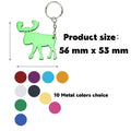 Elk Shape Metal Beer Bottle Opener Keychain