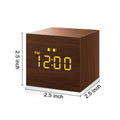 Wood Voice-Controlled Silent Electronic Clock