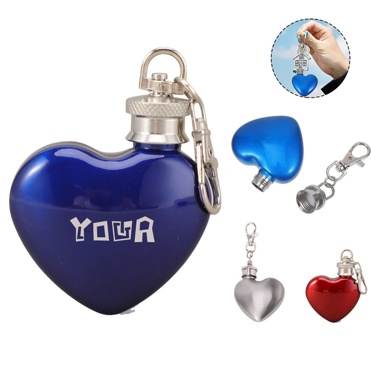 Mini Heart-Shaped Hip Flask