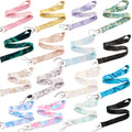 Marble Pattern ID Badge Lanyard