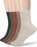 Women'S Soft Cotton Ankle Socks 5-Pack