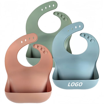 Baby Silicone Bib Waterproof Auxiliary Rice Pocket