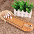 Tabletop Wooden Bowling Game