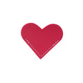 Page Corner Leather Heart Bookmark For Reading