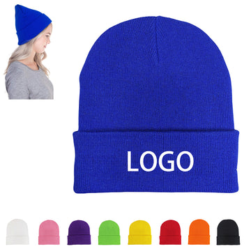 Acrylic Knit Beanie Hat