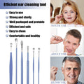 Portable Stainless Steel Ear Wax Removal Tool 6-Piece Set
