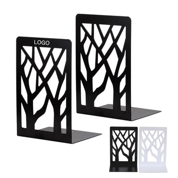 Tree Pattern Metal Book Ends