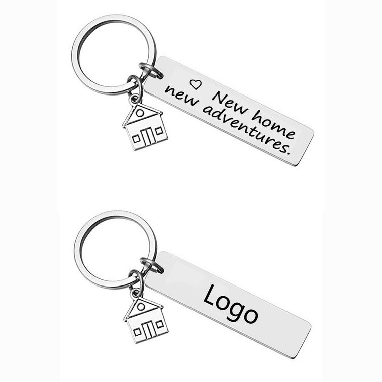 Stainless Steel Keychain Car Pendant Durable Auto Accessory