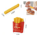 Magnetic Fries Clips Set Of 12 Bag Clips