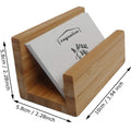 Bamboo Wood Desktop Business Card Holder