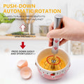 12'' Stainless Steel Press Spin Whisk