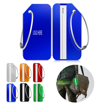 Aluminum Luggage Tag Business Card Holder