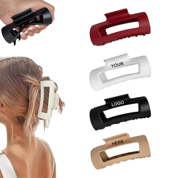 Soft Silicone Grip Hair Claw Clip
