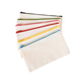 Canvas Zip Pouch Cosmetic Bag
