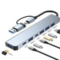 Aluminium 7 in 1 USB C Hub