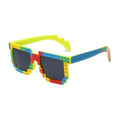 Rainbow Mosaic Block Sunglasses