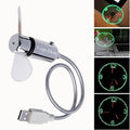 Led Cooling Flashing Real Time Display Function Clock Fan