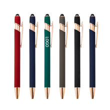 Screen Stylus Press Metal Ballpoint Pen