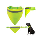 Adjustable Reflective Pet Collar Triangular Drool Towel