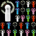 Rechargeable Mini Flash Led Fan With Editable Message