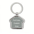 Rotatable Zinc Alloy House Keychain