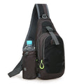 Athletic Casual Chest Bag with Detachable Water Bottle Pouch